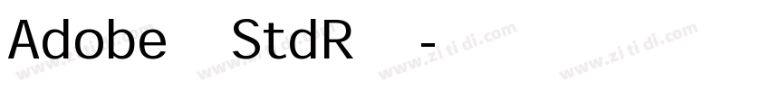 Adobe 黑体StdR 常规字体转换